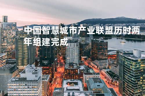 中国智慧城市产业联盟历时两年组建完成